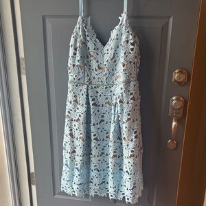 City Chic Light Blue Lace Dress